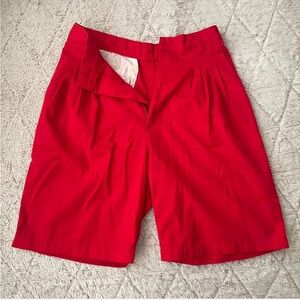 Vintage Bugle Boy high-waisted red shorts